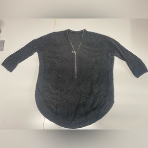 Charcoal Express Zipper Sweater